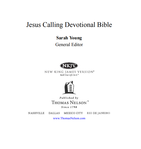 Jesus Calling Devotional Book PDF Jesus calling devotional book pdf
