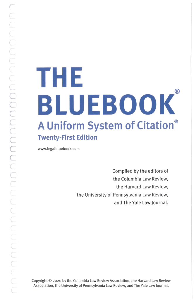 the bluebook a uniform system of citation 21st edition page 5
