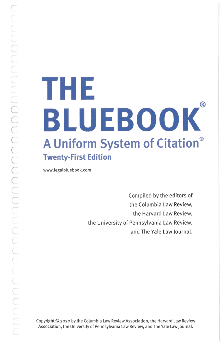 the-bluebook-a-uniform-system-of-citation-21st-edition