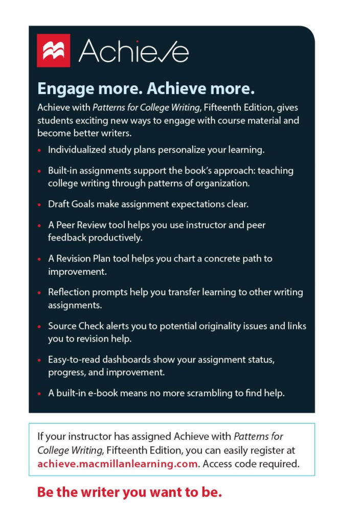 patterns for college writing 15th edition citation