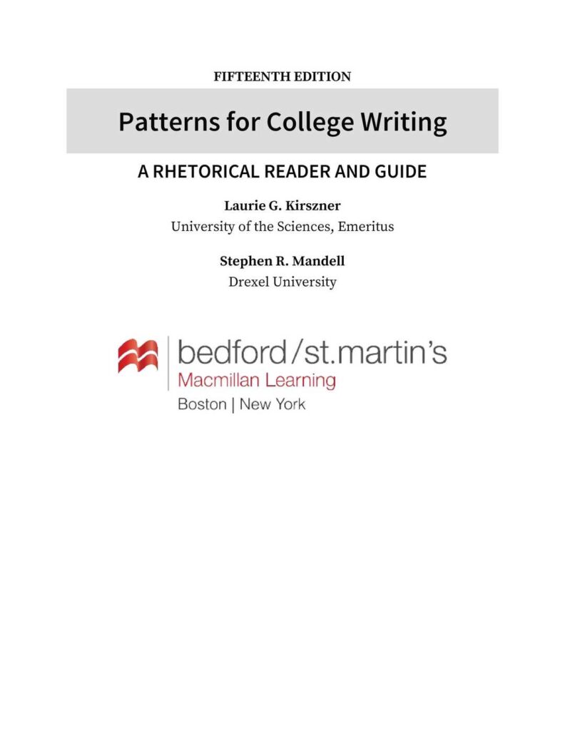 patterns for college writing 15th edition pdf page 4